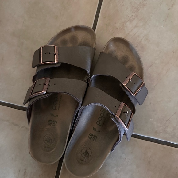Birkenstock Papillio Arizona Brown Leather with Platform W9 - Picture 4 of 4